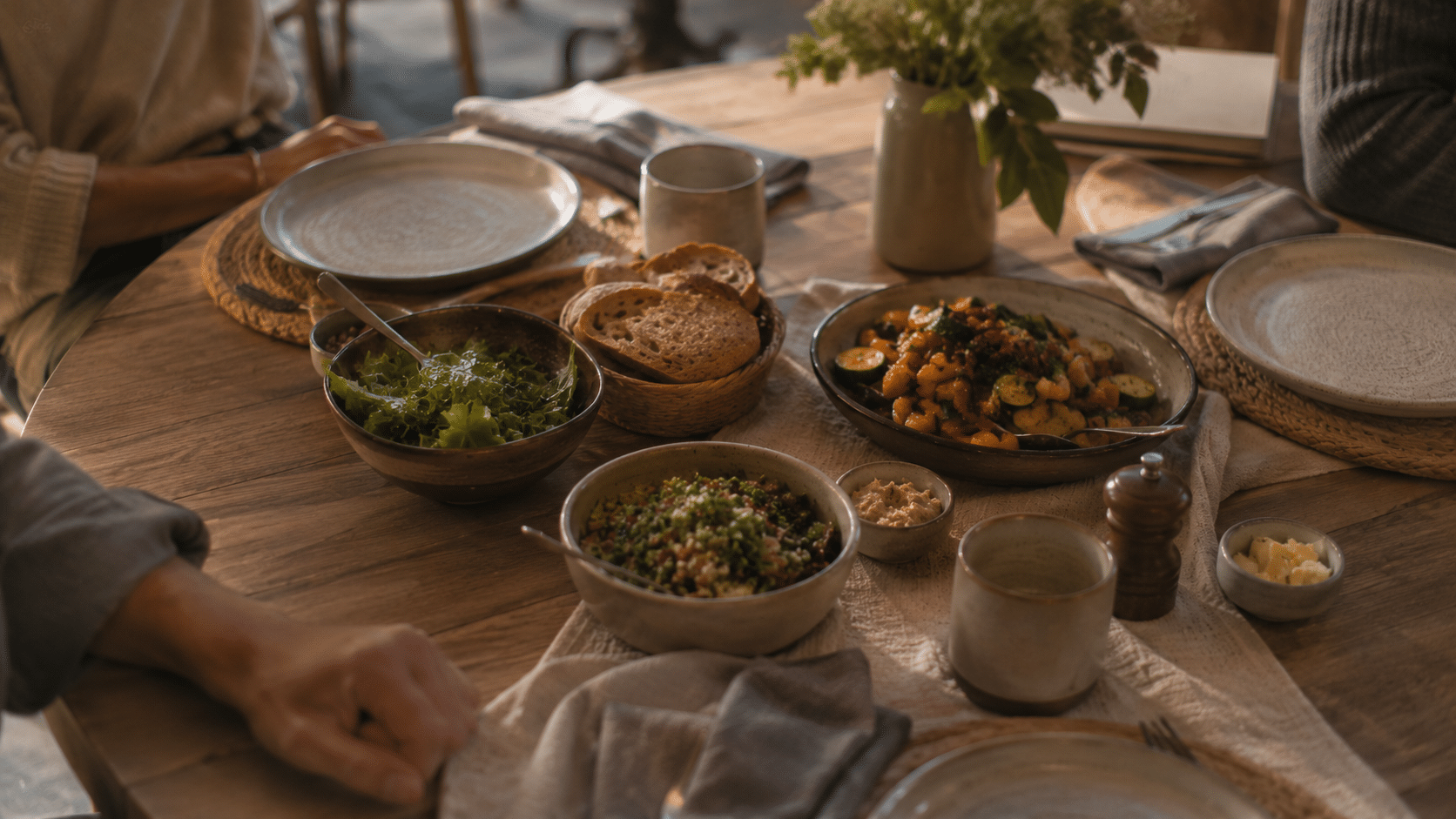 Table gastronomique à l'étape